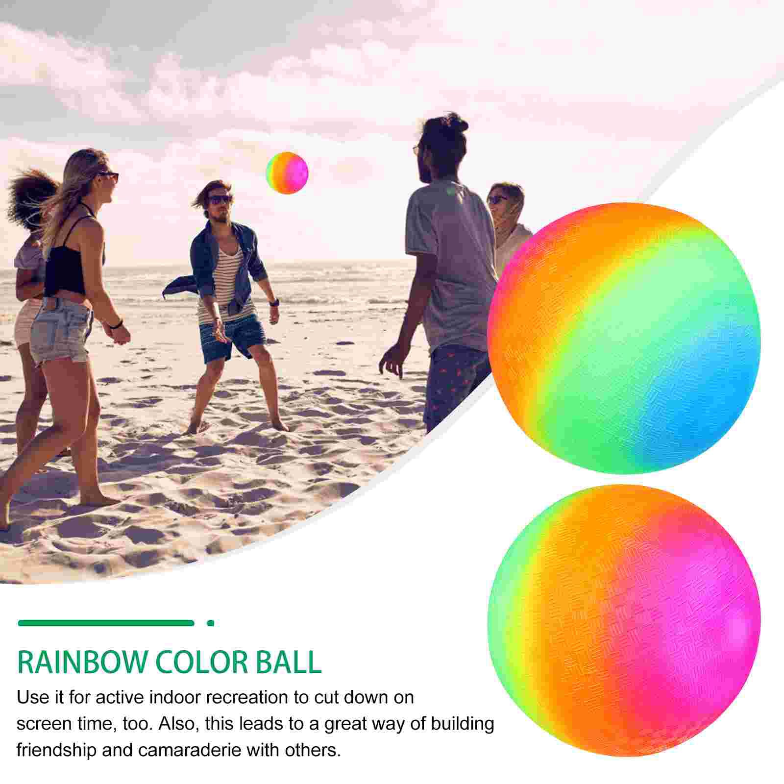 2Pcs Mooie Grote Regenboog Sport Regenboog Kleur Voor Kids Kinderen Outdoor