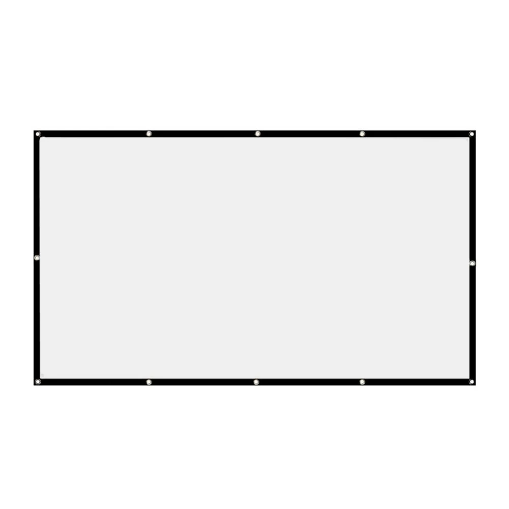Rideau de budgétaire simple, écran d'affichage HD portable, cinéma maison, cinéma, film, maison, extérieur, bureau, 60 ", 72", 84 ", 100", 120/150 ", 16:9: 150 pouce