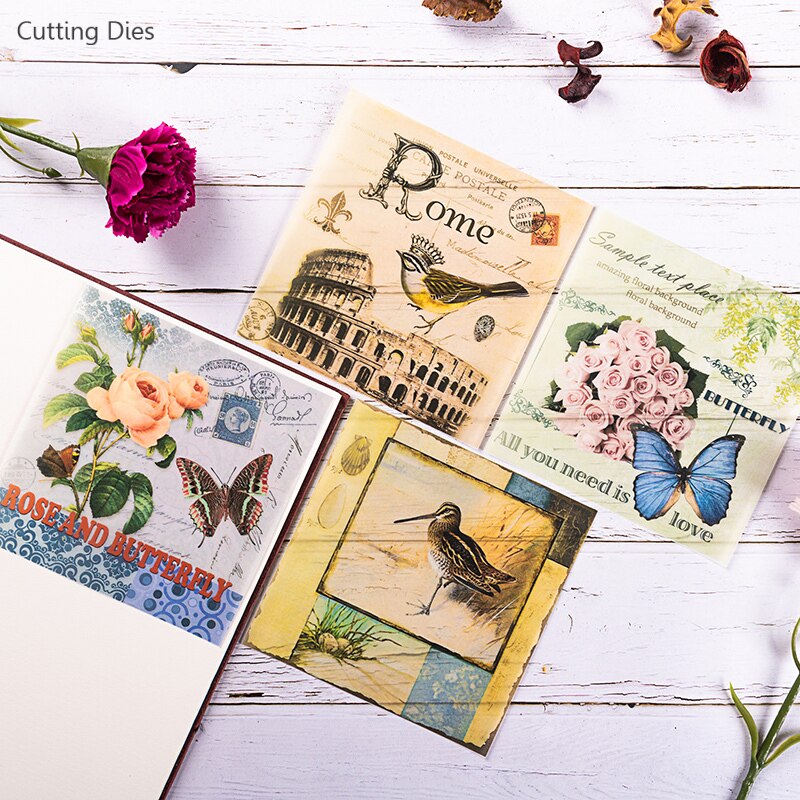 Rose Flower Bird Achtergrond Papier Velijn Papier ... – Grandado