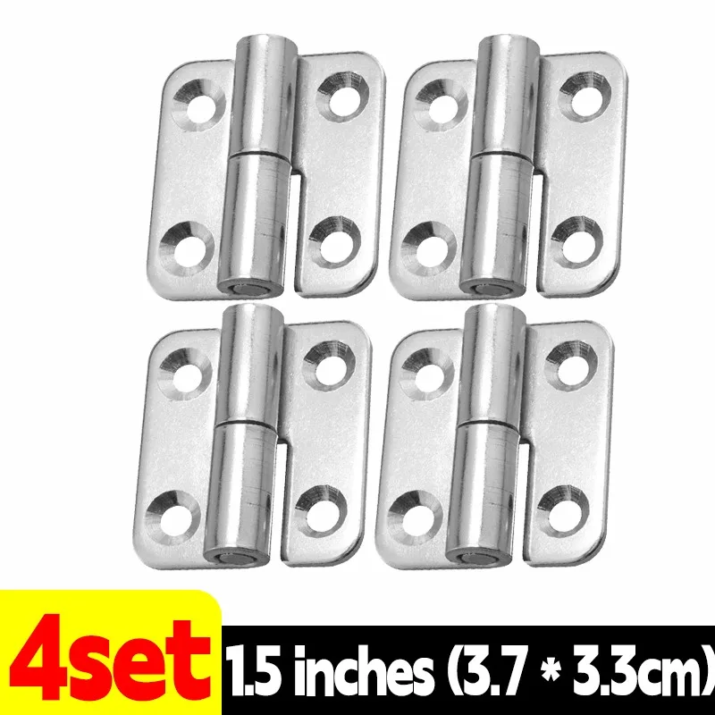 1-10Pcs Detachable Hinge Slip Joint Flag Lift Off Stainless Steel Removable Swing Hinge for Home Cabinets Wardrobes and Doors