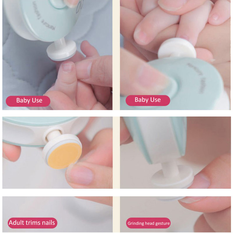 Baby Elektrische Nail Trimmer Kid Nail Polijstmachine Tool Baby Care Kit Manicure Set Te Trim Nagelknipper Baby mondhygiëne Kit