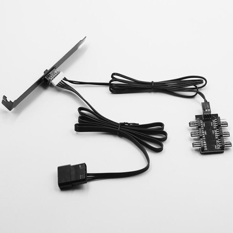 Computer Chassis Fan Temperature Control Governor PCI Bit 6-Way 3-Speed Computer Fan Controller Fan Hub