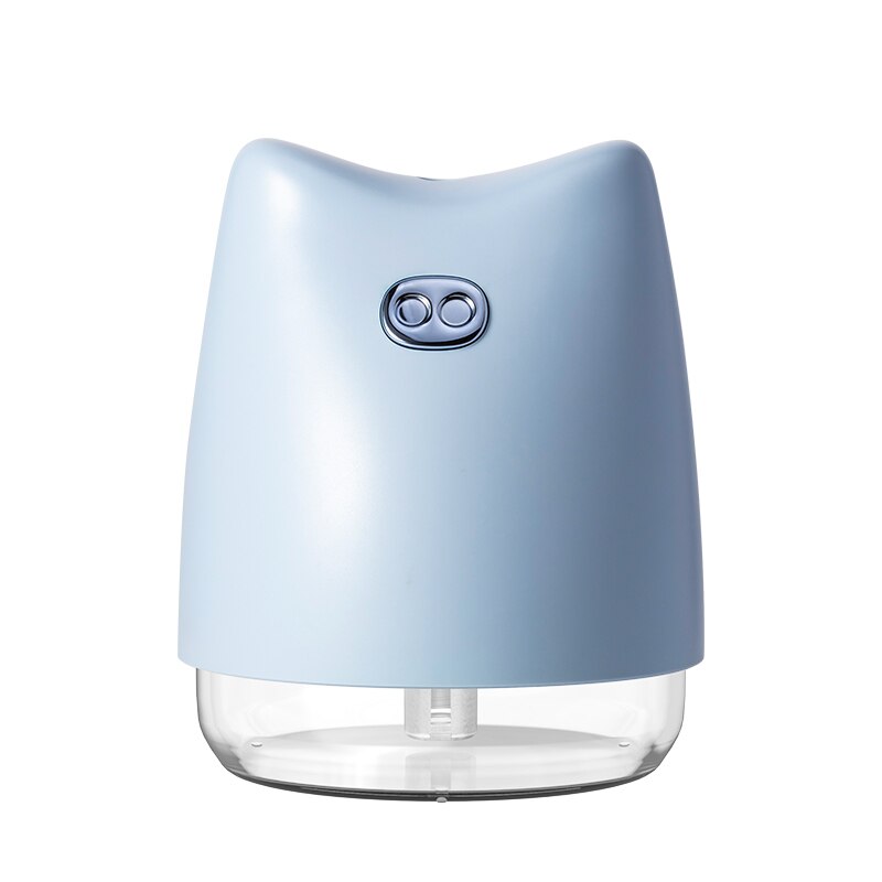 Piggy Humidifier Mini Ultrasonic Humidifiers Led Night Light Aroma Essential Oil Diffuser USB Fogger Car Air Freshener: Blue