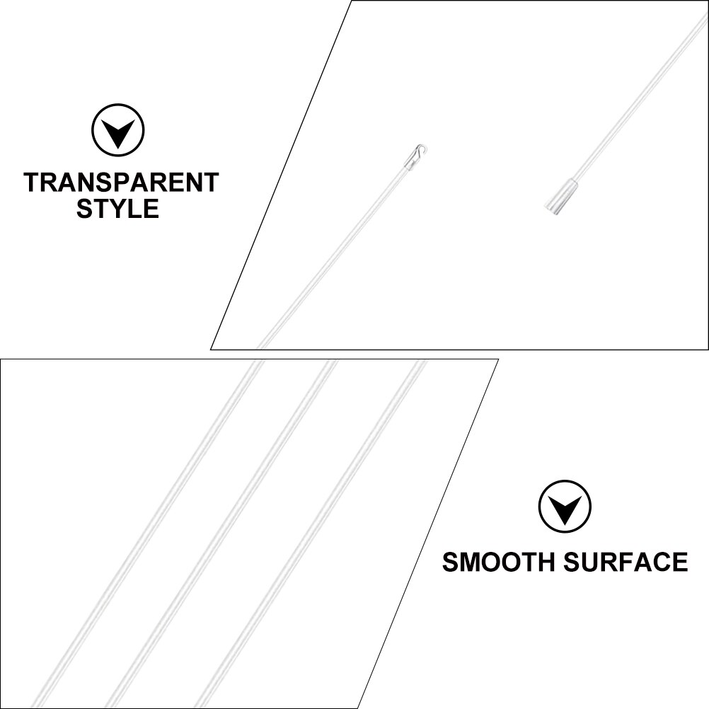 8pcs Plastic Blind Wands Vertical Blinds Replacement Rods 17 Inches Blind Rods with Hook