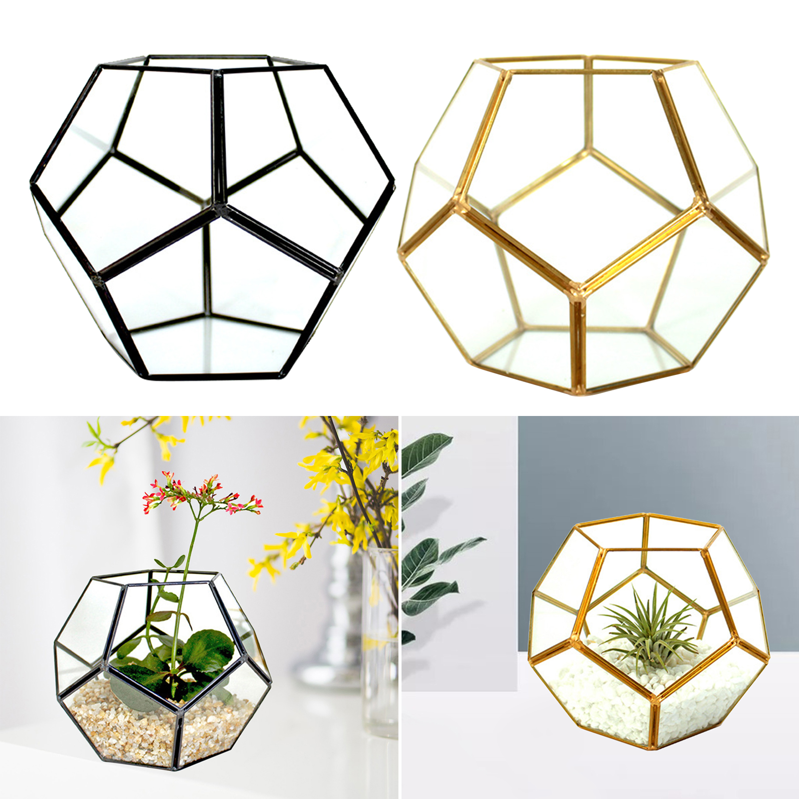 Geometrische Glas Terrarium Ornamenten Bloem Kamer Voor Thuis Tafelblad Decor