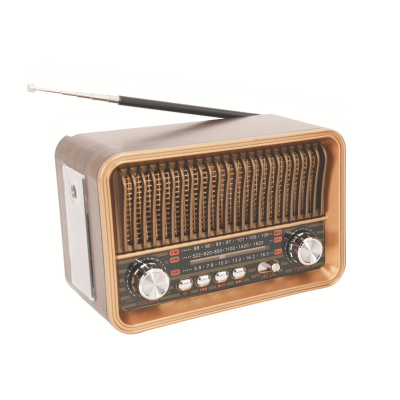 ﻿ Klassisches Retro-Vollbandradio, tragbar, FM, AM, SW, Radios, Empfänger, LED-Taschenlampe, Bluetooth-Lautsprecher, Soundbar, TF, USB-Musik-Player: green