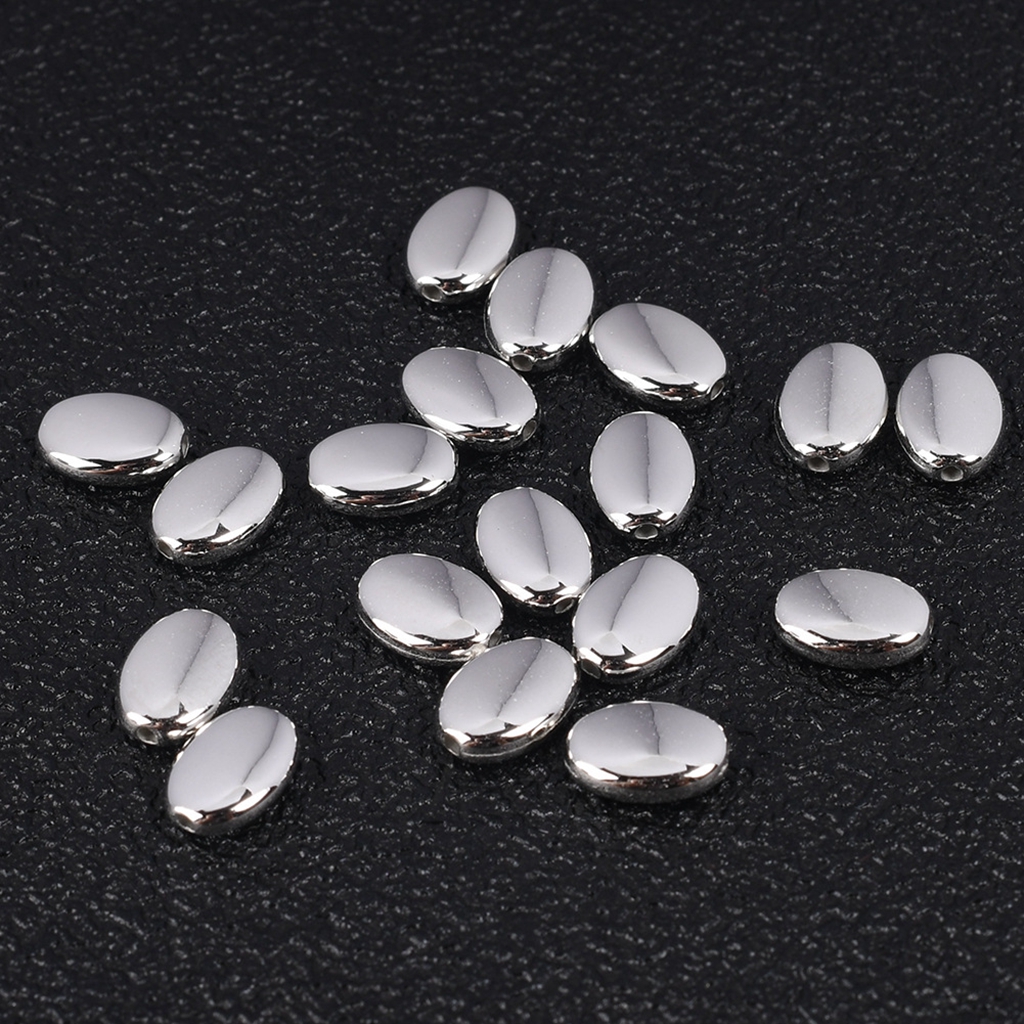 50-100Pcs/Lot 6-10mm Oval CCB Plastic Bead Spacers Diy Loose Charms Beads For Jewelry Making Supplies