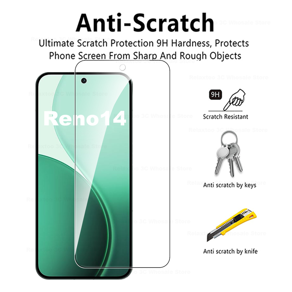 4-1Stck Schutz Glas Für Oppo Reno14 Profi 9H Prämie Bildschirm Schutz Abdeckung Telefon Film Für Oppo Reno14Profi reno 14 14Profi 5G