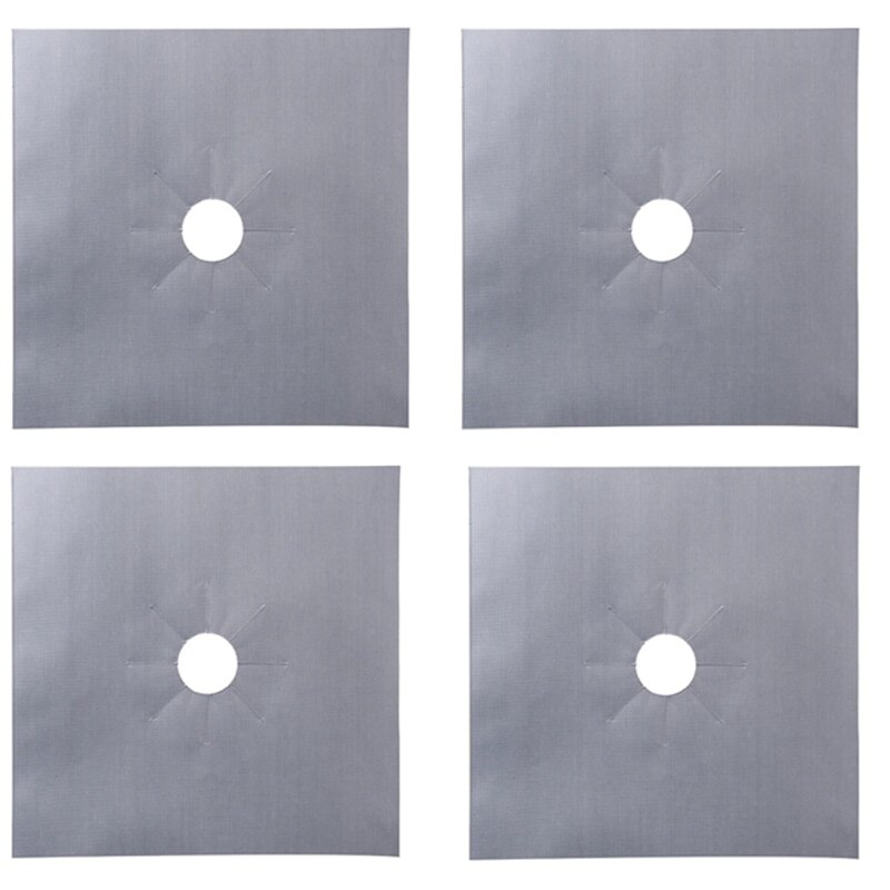 GOTOTOP 4 Stks/set Rvs Kookplaat Cover Protector Deksel Set, Keuken