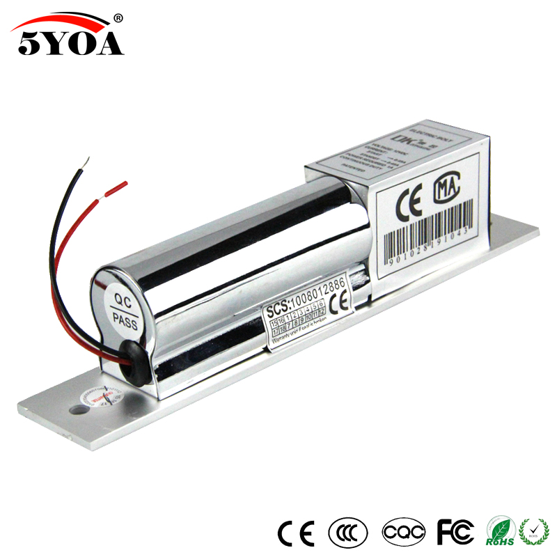 Electric Bolt Lock Low Temperature Delay Setting DC 12V Stainless Steel Heavy-duty Fail-Safe Door Access Control Security