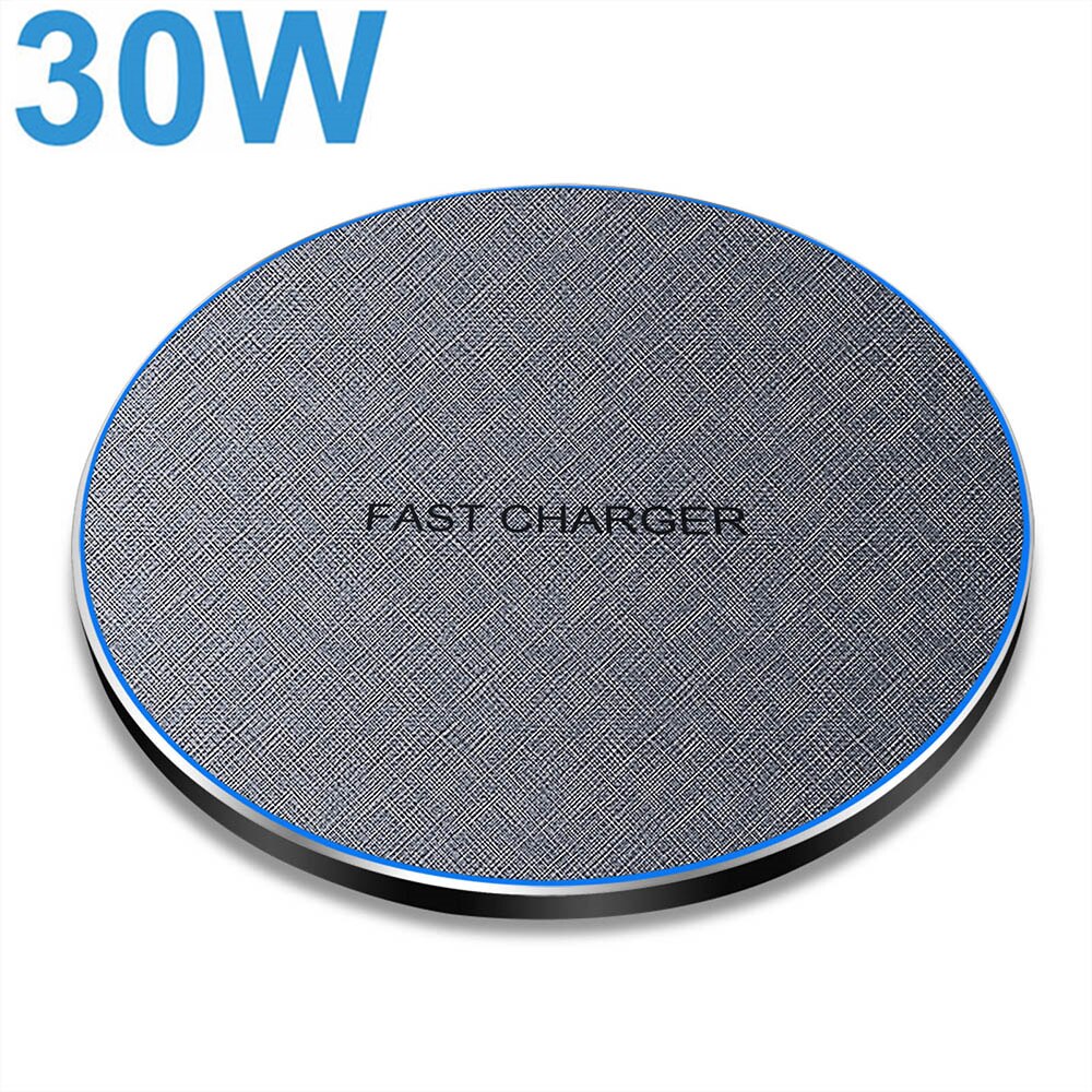 Fdgao 30W Power Quick Opladen Voor Samsung S20 S10 S9 Note 20 10 Qi Snelle Draadloze Oplader Pad Voor iphone 12 11 Pro Xs Max Xr X 8: 30W