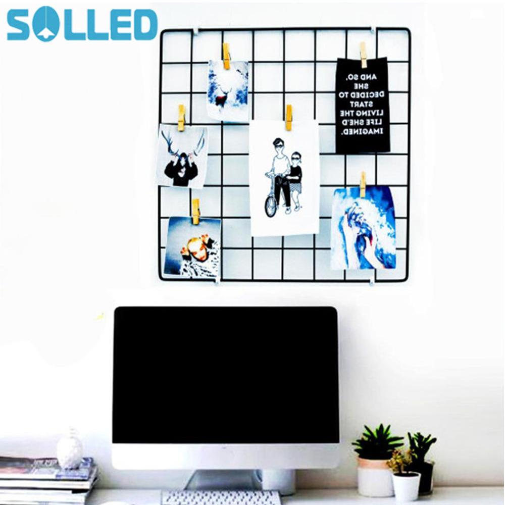 35 cm x 35cm jern gitter nordisk Kunst bilder som viser ramme parti metall sokkel mesh postkort diy stativer