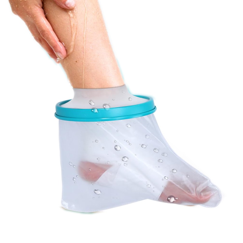 Protector de vendaje fundido sellado impermeable para adultos, fractura de herida, pierna de pie, cubierta de rodilla lesionada para baño de ducha, cuidado de los pies
