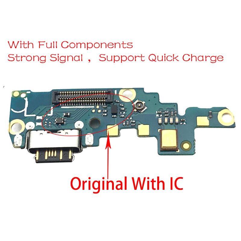1 stk til nokia  x6/ 6.1 plus ta -1099/1103 type-c usb-oplader opladningsport dockestik flex-kabel reparationsdele: Original kvalitet