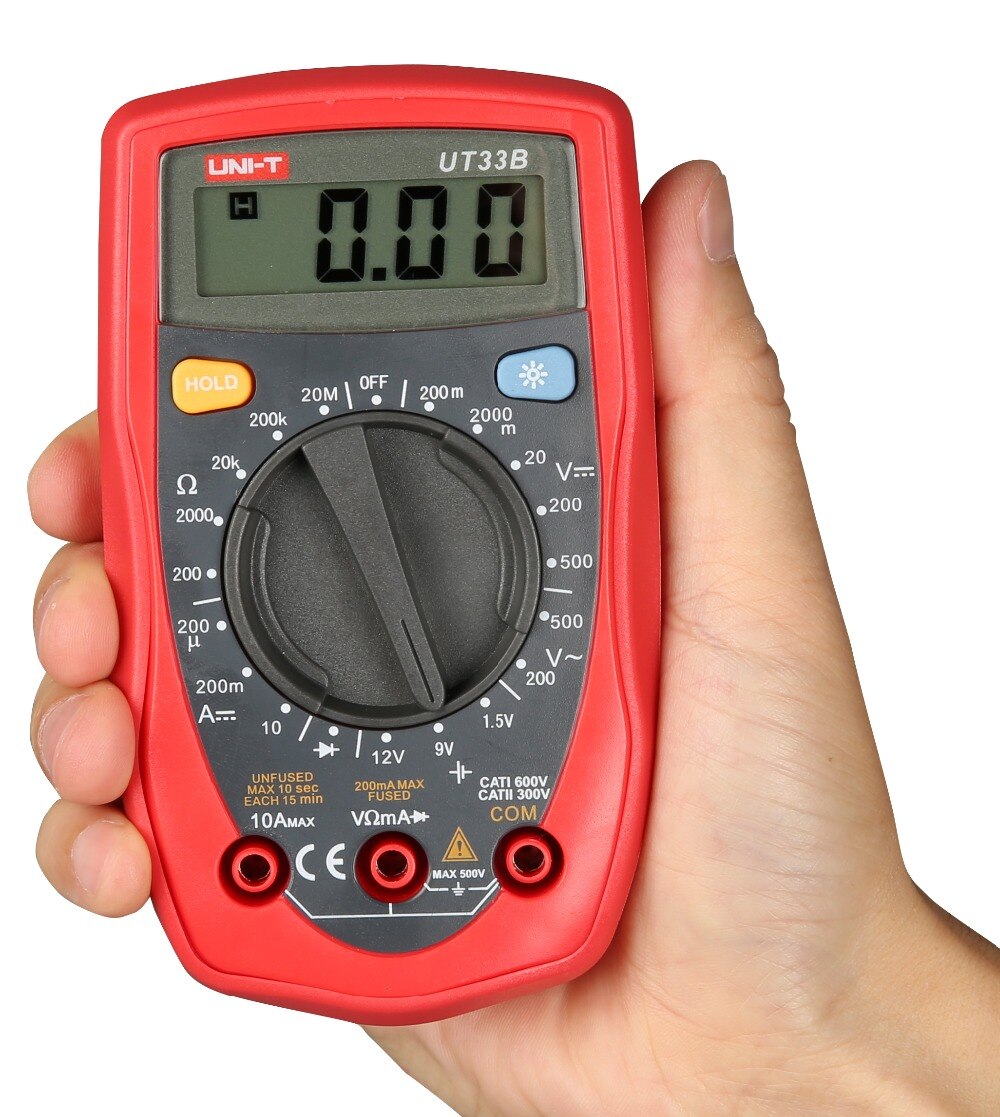 UNI-T UT33D Palm Size LCD Pocket Digital Multimeter UT-33D