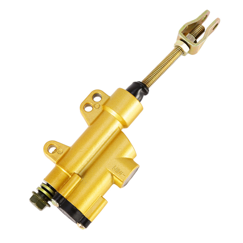 Golden Motorfiets Vuil Pit Quad Bike Sportbike Atv Achter Voet Hoofdremcilinder Scooter Motorfiets Accessoires Aluminium