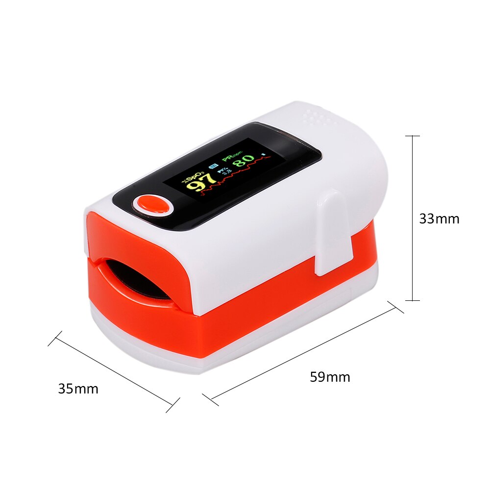 Blod ilt monitor finger puls oximeter iltmætning monitor oximeter pulsmåler uden batteri hurtigt