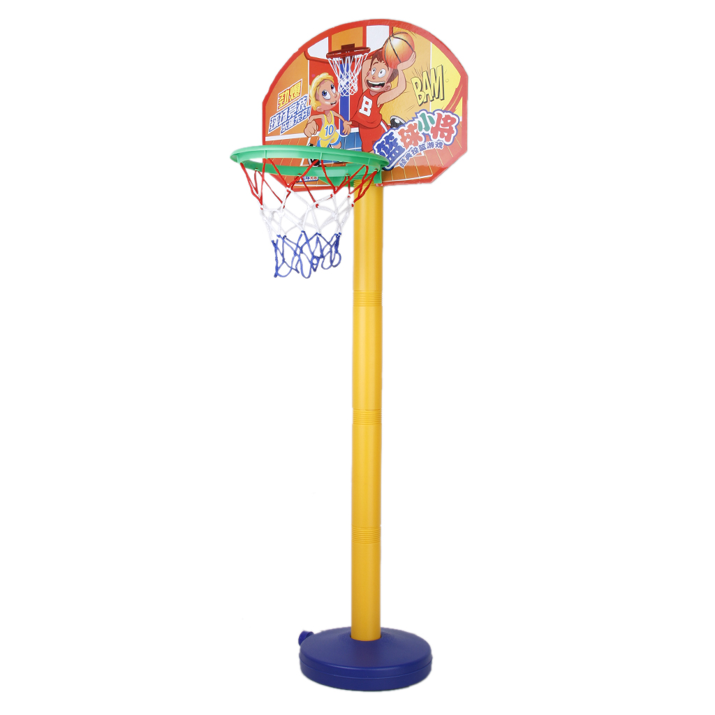 Draagbare Kids Kind Basketbal Net Hoop Backboard Met Verstelbare Standaard Bal Set
