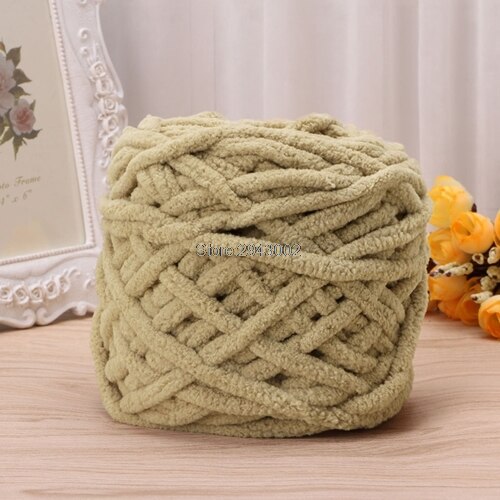 100g/1 balle doux coton à tricoter à la main fil épais tissé volumineux Crochet Worested