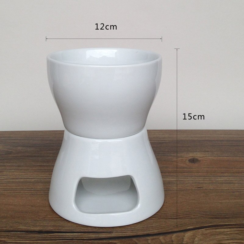 De cerámica conjunto de Fondue de Chocolate con tenedores-té Luz de Melting Pot