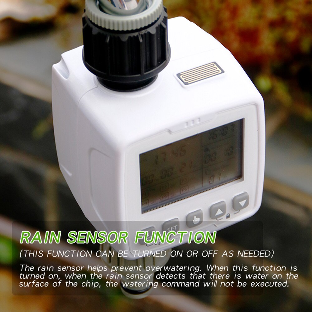 Smart Auto Irrigation Timer IPX5 Waterproof Smart Rain Sensing Outdoor Agricultural Irrigation Garden Watering Timing Valves