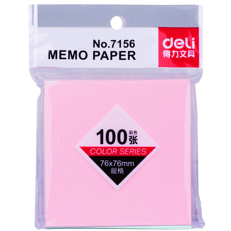 1 package lot 76*76 mm note paper 100 page sticky note Sticker Post-it Labels Stickers Note deli 7156