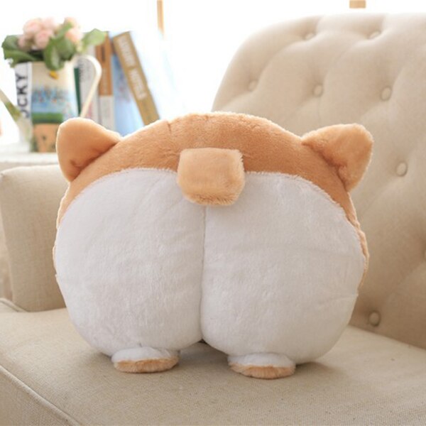 Universal Car Neck Pillow Headrest Seat Cute Soft Corgi Butt Shape Pillows TD326