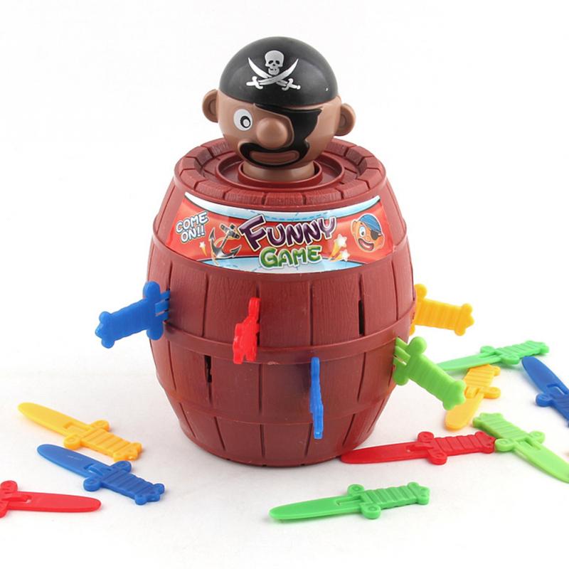 Udendørs sjov gadget pirat tønde spil legetøj til børn heldig stabup legetøj til udendørs camping legetøj