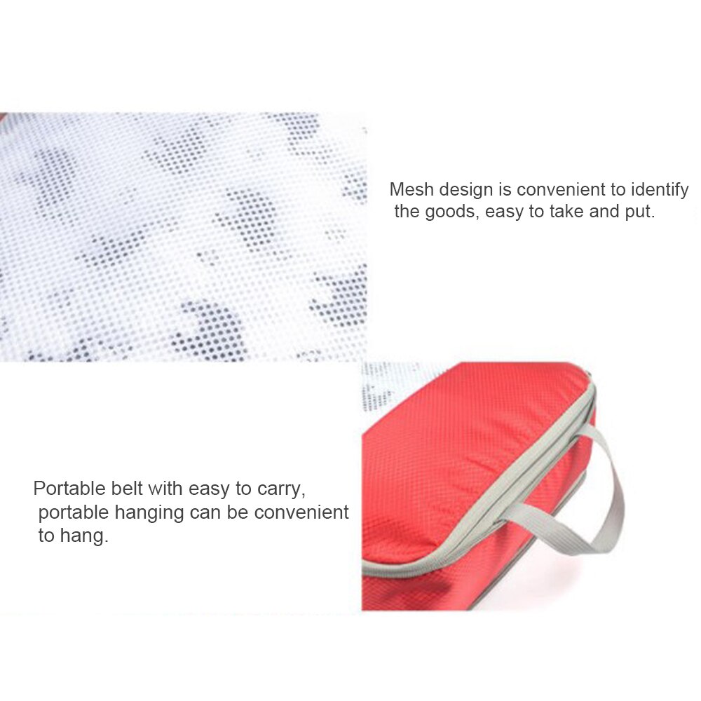 1pc/4pcs Compression Packing Cube Nylon Storage Bag Foldable Organizer Durable Travel Luggage Bag for Shoes Clothes