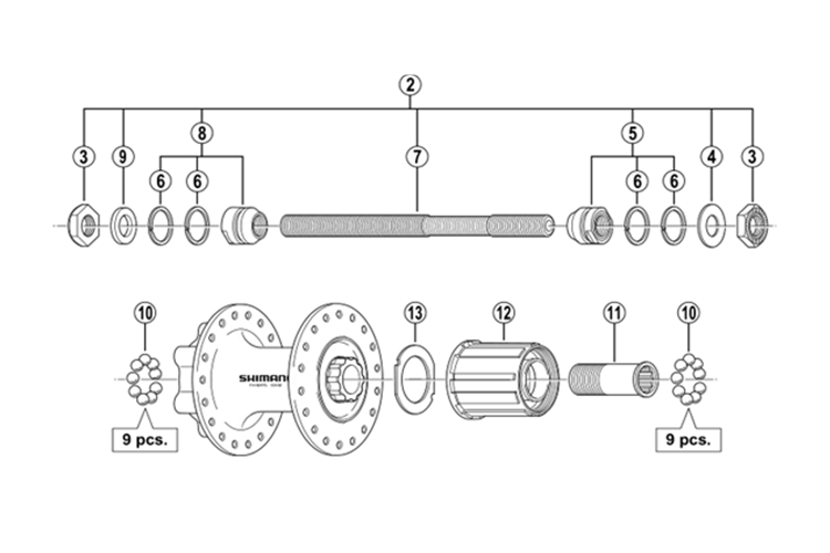 Shimano cykel främre baknav frinav stålkula 1/4 &quot; 3/16 &quot; 5/32 &quot; navreparationsverktyg navkula
