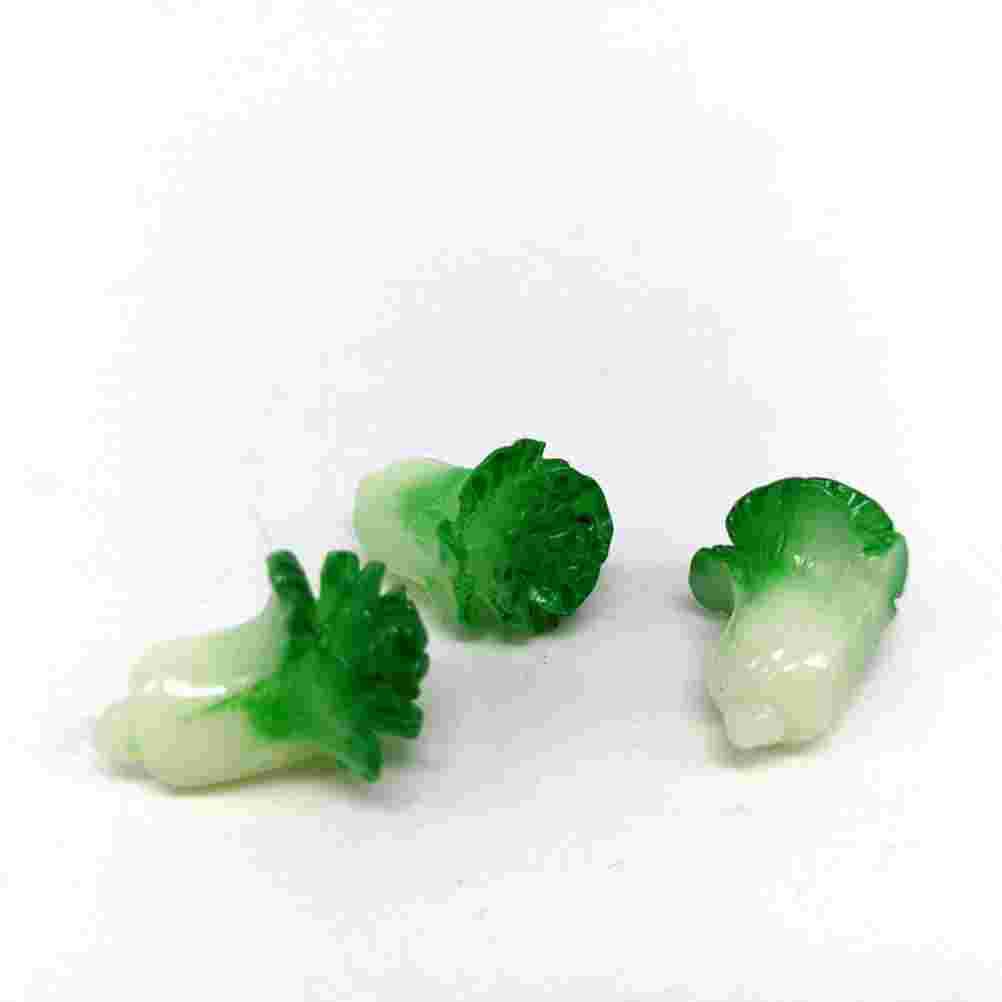10pcs Mini Cabbage Mini House Decoration Small Cabbage Mini House Supplies