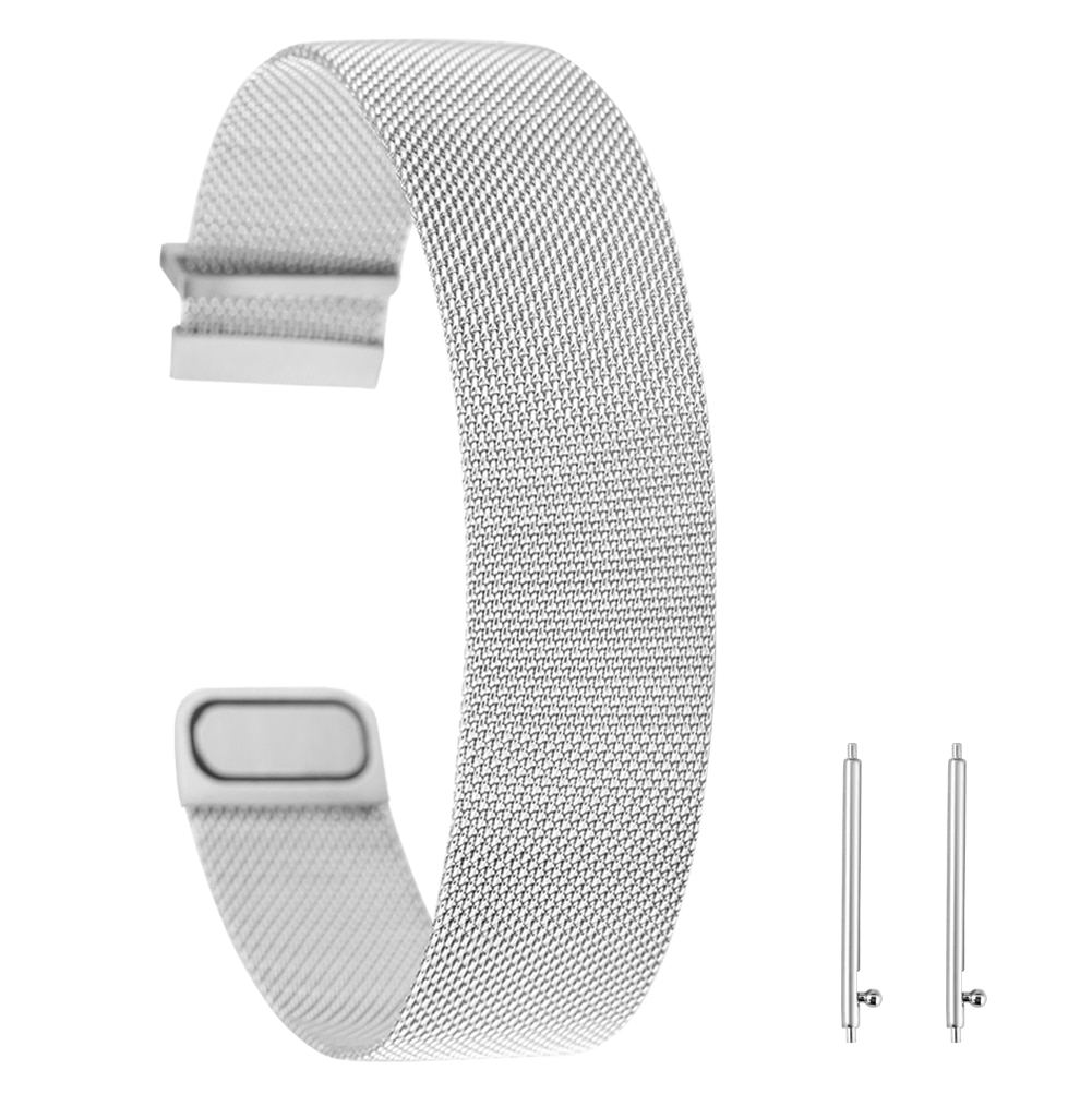 Universele Horlogeband 20Mm 22Mm Multi-Gekleurde Roestvrij Stalen Band Band Magnetische Aantrekkingskracht Vervanging Armband Met Lente Bars: silver / 22 Mm