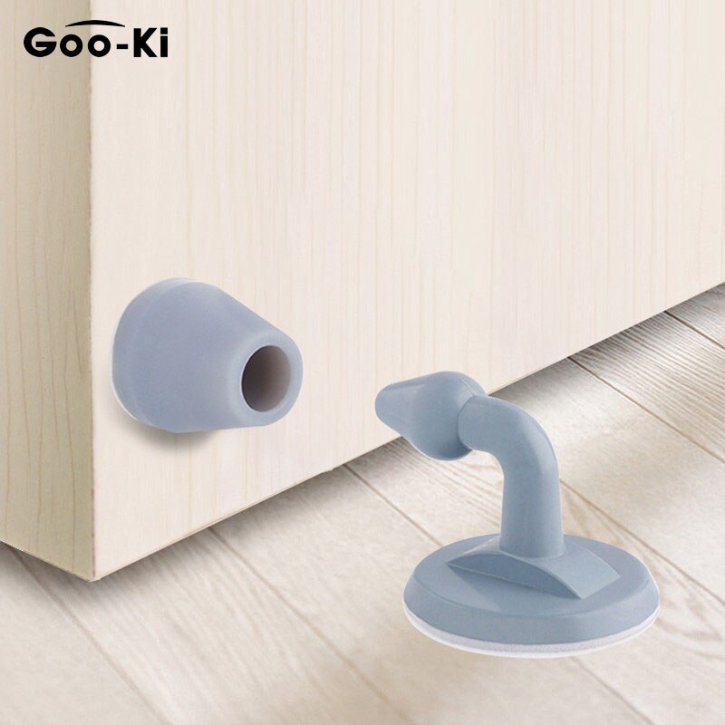 Butoir de porte en Silicone, supports de porte cachés, autocollants anti-perforation, protecteurs muraux