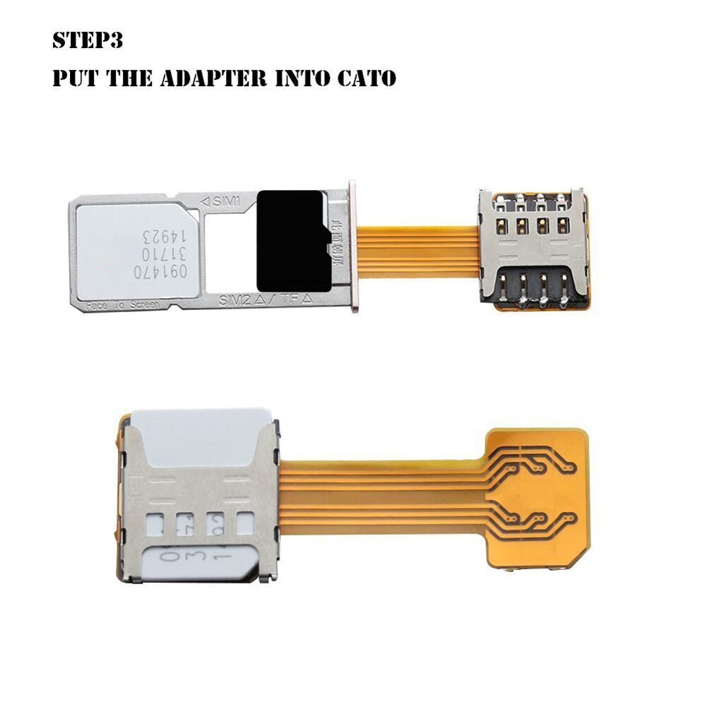 TF Hybrids Sim Slot Dual SIM Card Adapter Micro SD Extender for Android Phone