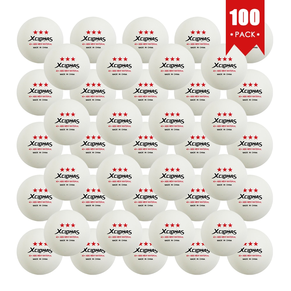 XC LOHAS 3 Star-pelotas de Ping Pong de plástico ABS, Material , 40 + 2,8g, 30 50 100 piezas