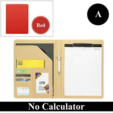 Multifunctionele Business Portfolio Padfolio A4 Lederen Organizer Manager Map Met Klembord