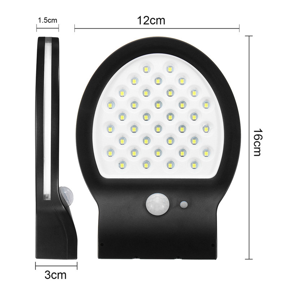 Zonne-verlichting LED Weerbestendig Zonne-energie Wandlamp Wireless Motion Sensor Beveiliging Lamp voor Outdoor Tuin Patio Path