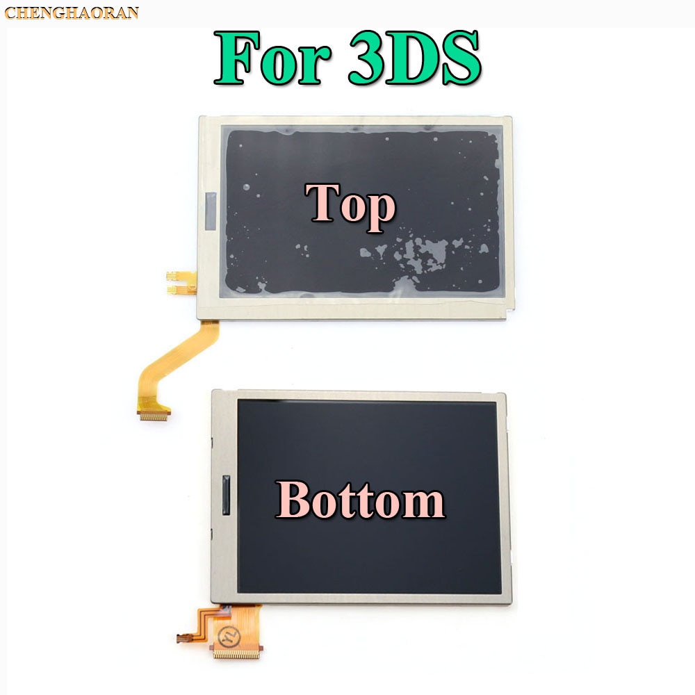 1pcs Top Upper & Bottom Lower LCD Display Screen Replacement for Nintendo DS Lite For DSL For NDSL For 3DS 3DS XL LL