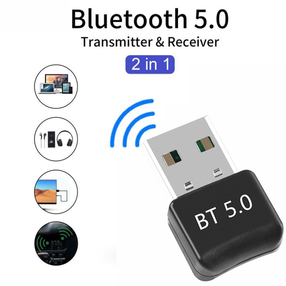 Bezprzewodowy adapter USB Bluetooth 5.0 wtyczka Bluetooth odbiornik muzyczny Adaptador nadajnik Bluetooth na PC wygrać 7 8 10