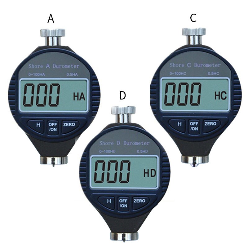 Digital Shore Hardness Durometer Digital Hardness Tester Hardness Meter Shore 0-100 A/C/D For Plastic Leather Rubber Multi-resin