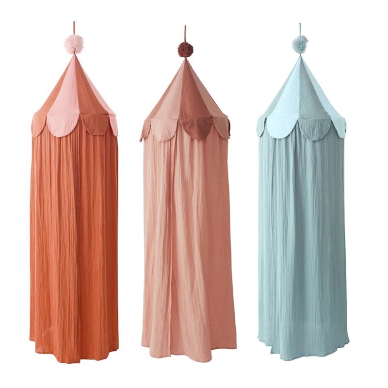 Anti Mosquito Katoenen Baby Prinses Bed Luifel Meisjes Kamer Decoratie Bed Luifel F3ME