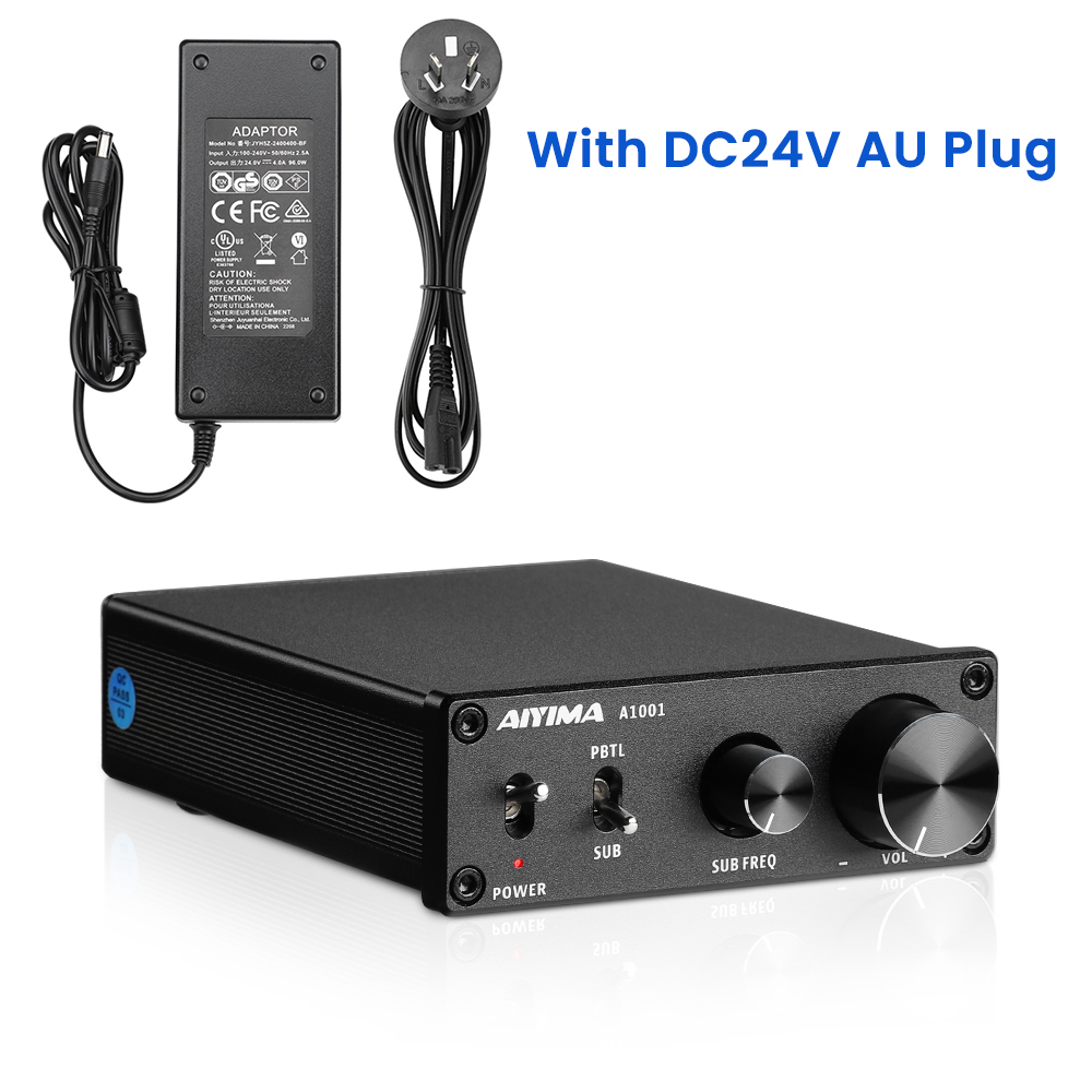 AIYIMA A1001 100W Wzmacniacz subwoofera TPA3116 Wzmacniacz mocy Głośnik Wzmacniacz dźwięku Cyfrowy wzmacniacz audio klasy D Mono Home Audio AMP: Niebieski