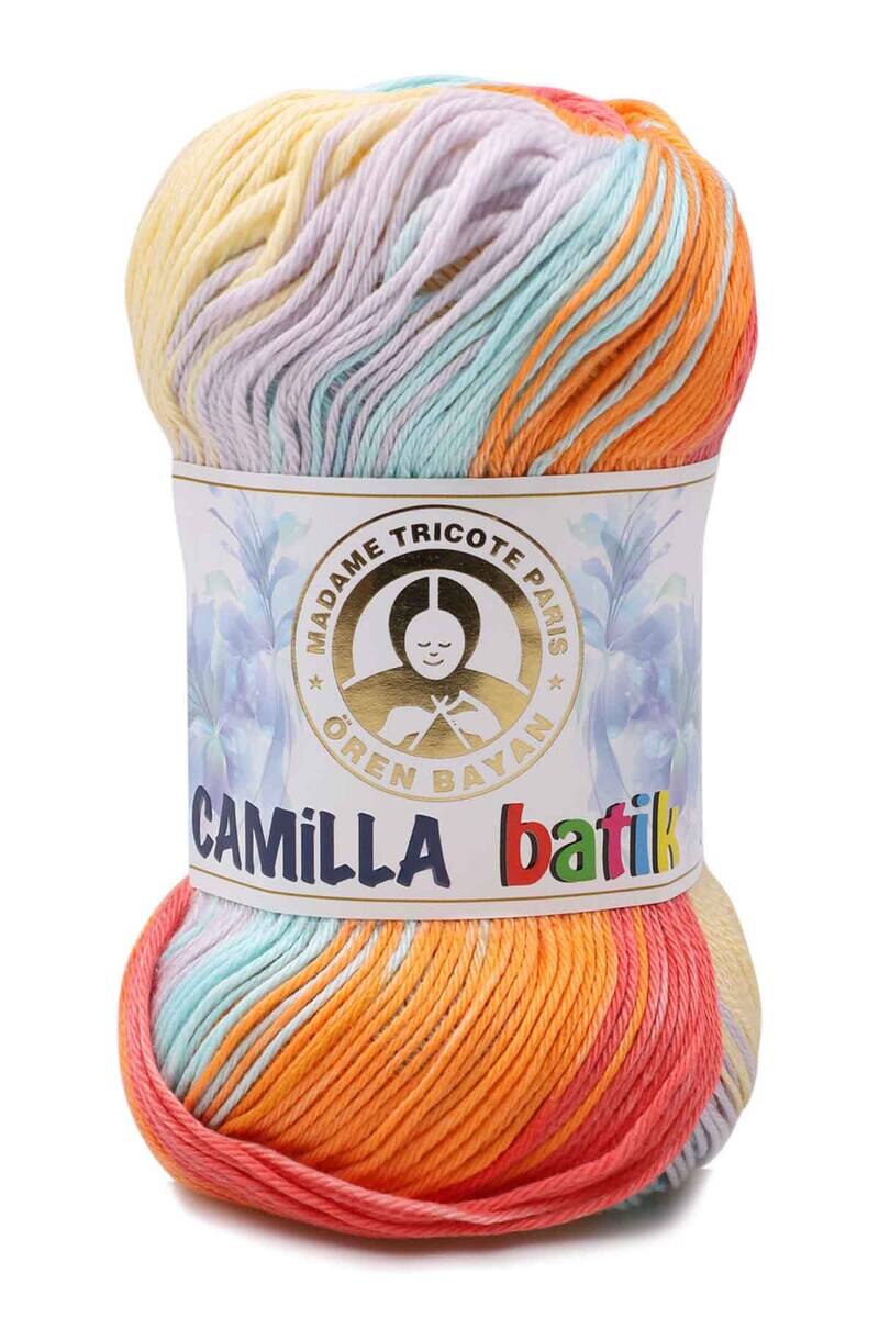 1 Pack ( 5 Balls ) Madame Tricote ( Oren Bayan ) Camilla Batik Hand Knitting Yarn Paris %100 Mercerized Cotton Crochet Tool Kit: 112
