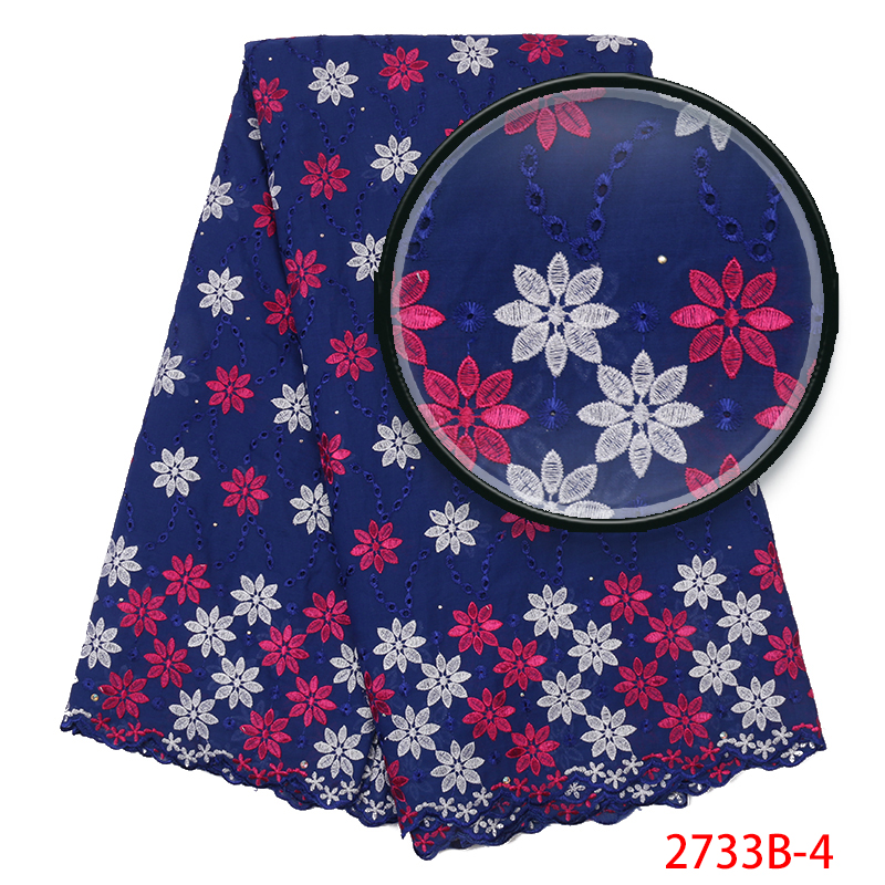 Swiss Voile Lace in Switzerland ,African Cotton Lace Embroidery Dry Lace Fabric for Nigeria Dress KS2733B-1
