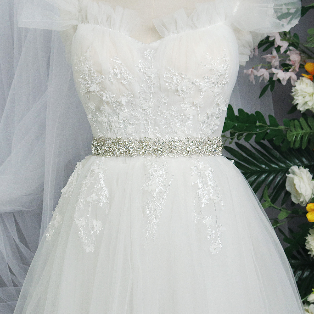 Bolerose Sposa Matrimonio Damigella Raso lungo Fascia Cintura (Champagne dorato, 5CM X 175CM