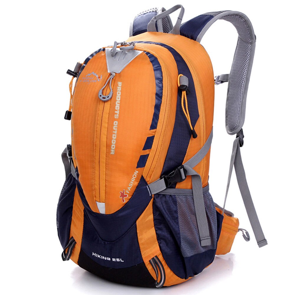 Nylon utomhusväskor 25l cykelryggsäckar män kvinnor vandring camping promenader sportryggsäck 441#: 441 orange