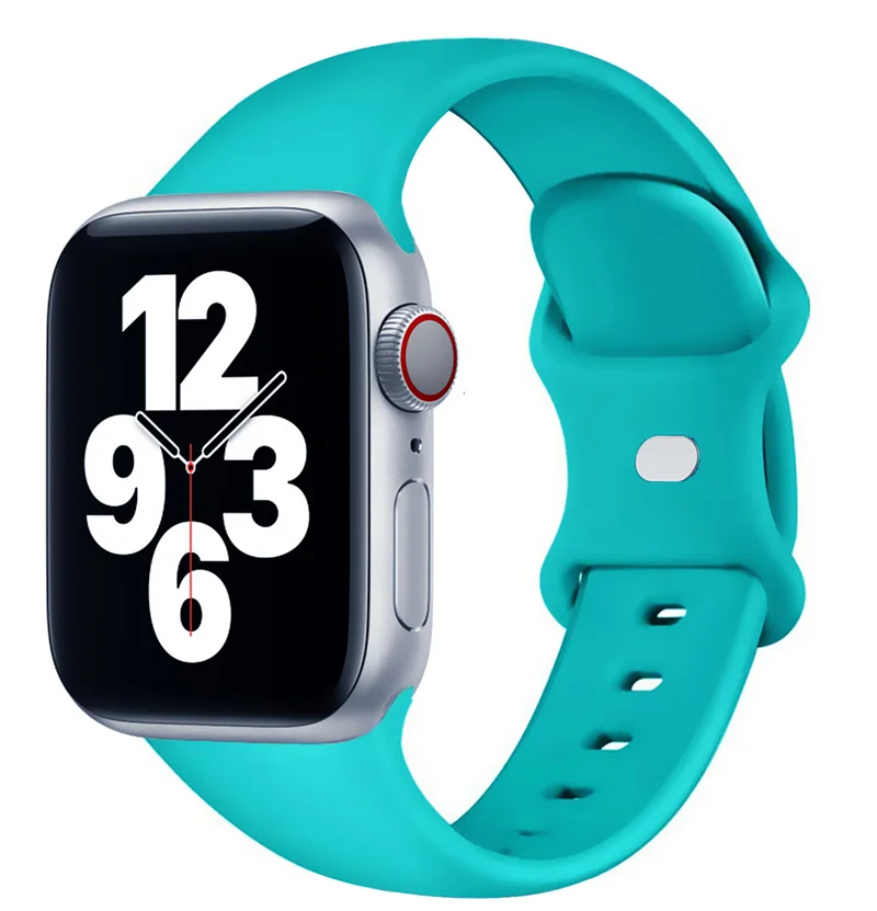 Siliconen band voor Apple Watch Band 44 mm 40 mm 45 mm 41 mm 42-38 mm sportpols iwatch serie 8 7 se 3 4 5 6 9 ultra 2 49 mm