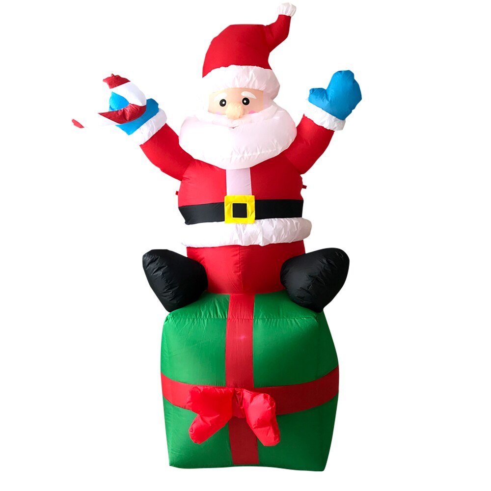 Inflatable Santa Claus LED Light Indoor Outdoor Home Yard Garden Decoration Inflatable Santa Claus LED Light Decoration 6' Tall: Default Title