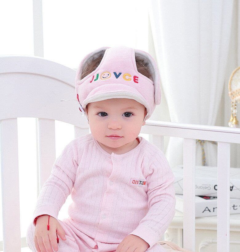 Verstelbare Baby Hoofdbescherming Hoeden Baby Helm Beschermende Kussen Hoofd Protector Kussen Cap Voor Kinderen Leren Lopen: Roze