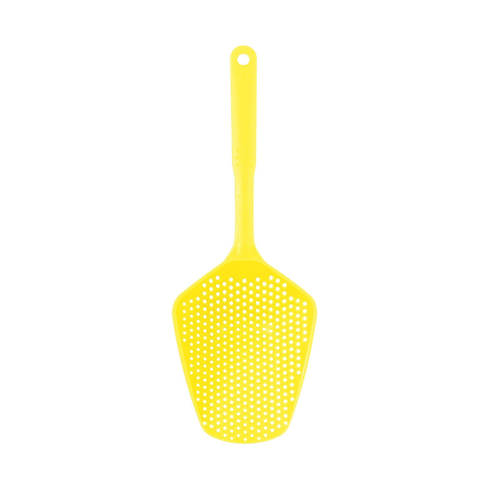 Colador de cuchara grande para cocina, resistente al calor colador de Pasta, cuchara de hielo de plástico, accesorios de cocina, 1 ud.: Amarillo
